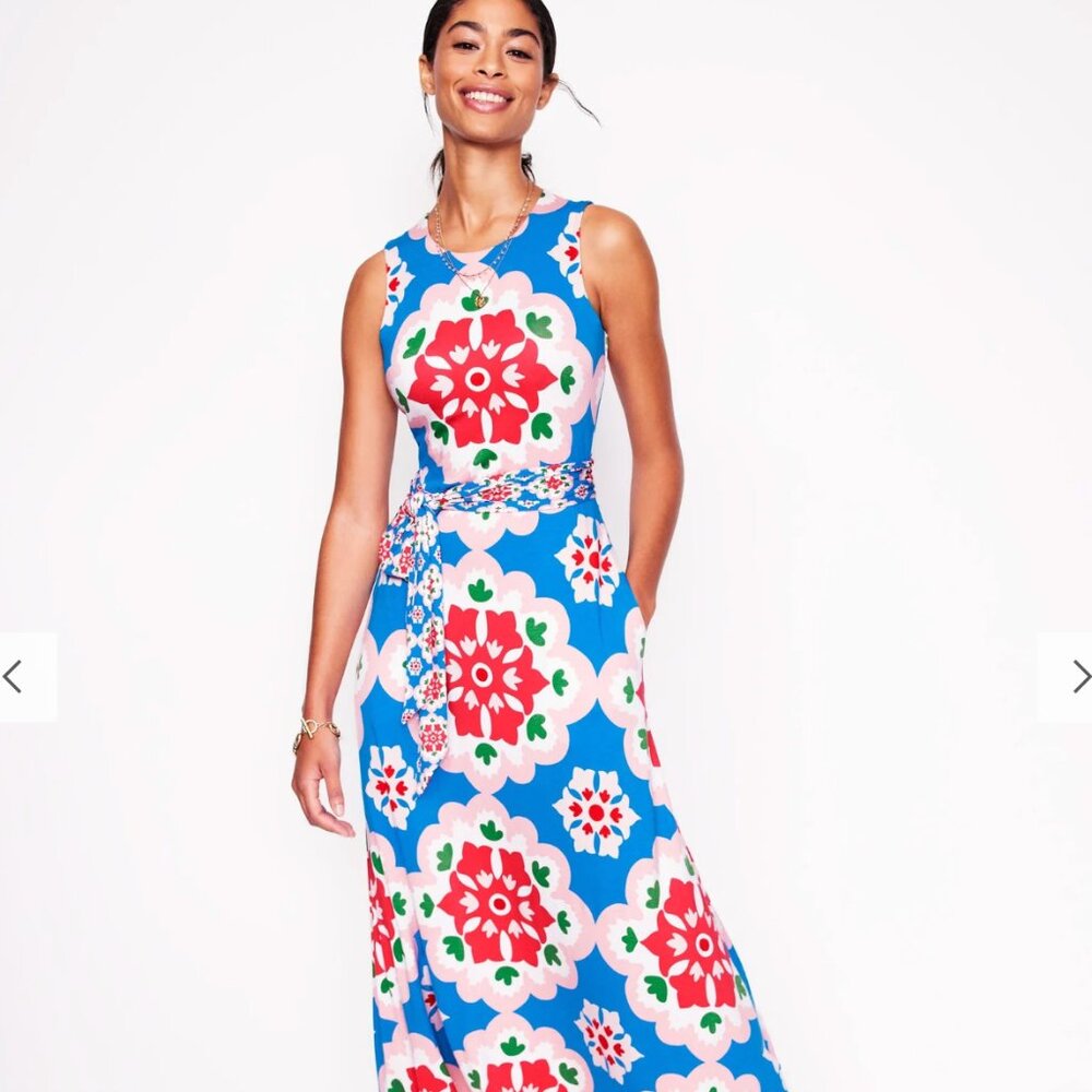 *NWT* Brand new Boden jersey dress - floral pattern size US 4P